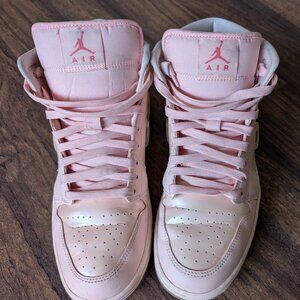 Pink Air Jordans Women's High Tops size 10.5